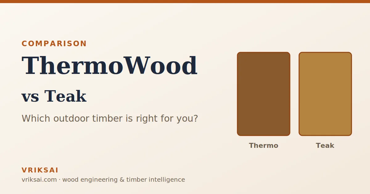 ThermoWood vs Teak — an honest comparison